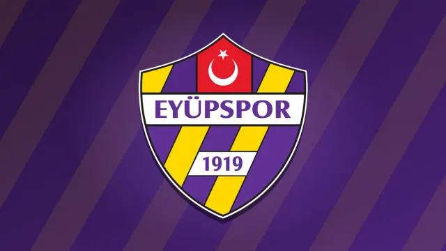 Eflatun zemin üzerinde Eyüpspor arması