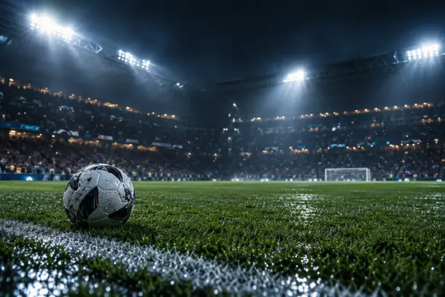 Gece futbol sahası